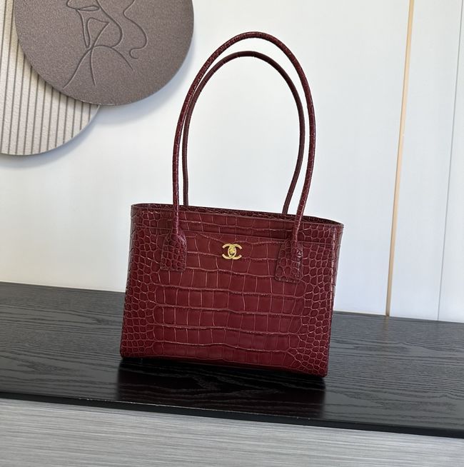 Chanel Small Shopping Bag AS6492 Burgundy Chanel Small Shopping Bag AS6492 Burgundy