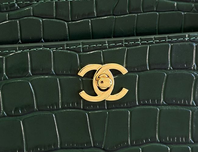 Chanel Small Shopping Bag AS6492 dark green Chanel Small Shopping Bag AS6492 dark green