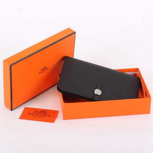 Hermes Dogon Combined Wallets A508 Black Hermes Dogon Combined Wallets A508 Black