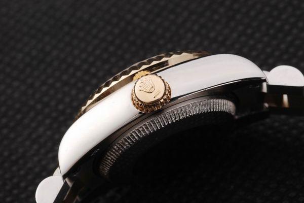 Rolex Datejust Mechanism Golden&White Cutwork Watch-RD2374 Rolex Datejust Mechanism Golden&White Cutwork Watch-RD2374