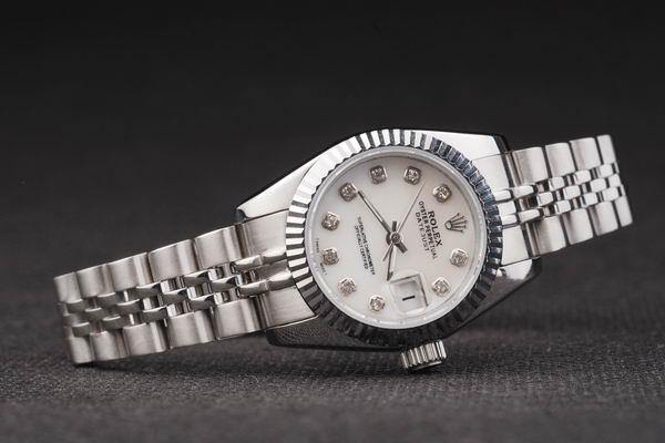 Rolex Datejust Mechanism Silver White Surface Watch-RD2455 Rolex Datejust Mechanism Silver White Surface Watch-RD2455