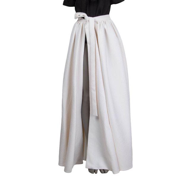 Emilia Wickstead Double Cloque Wrap Maxi Skirt