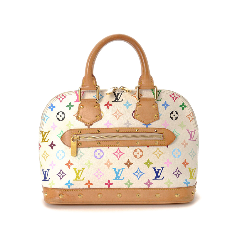 Louis Vuitton x Takeshi Murakami Monogram Multicolore Alma White