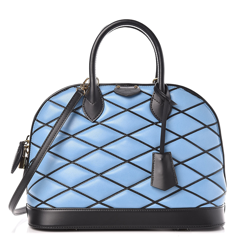 Louis Vuitton Malletage Alma Blue