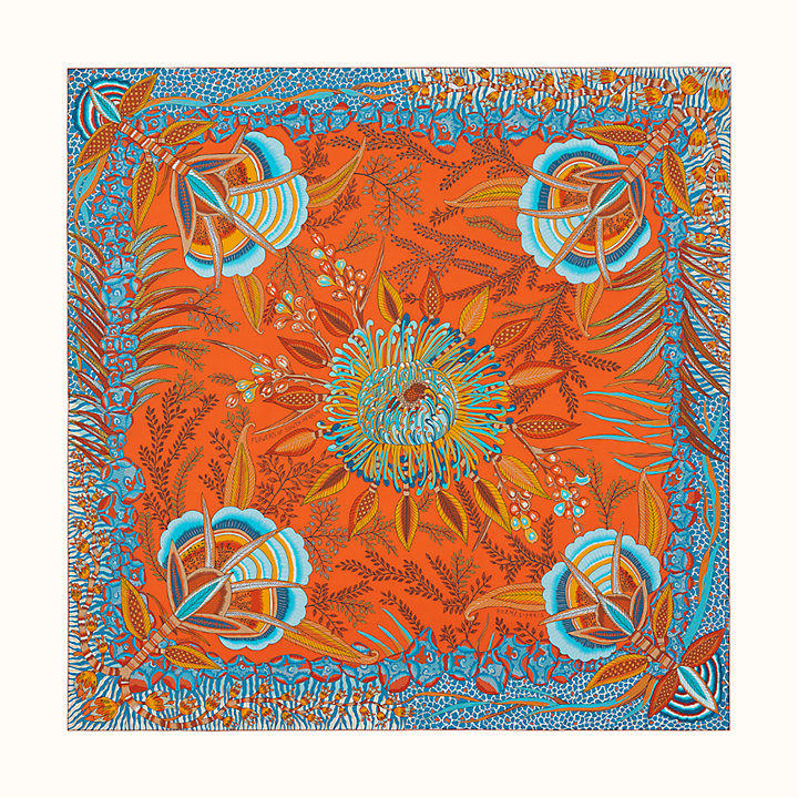 Hermes Scarf Flowers of South Africa Ardmore Artists