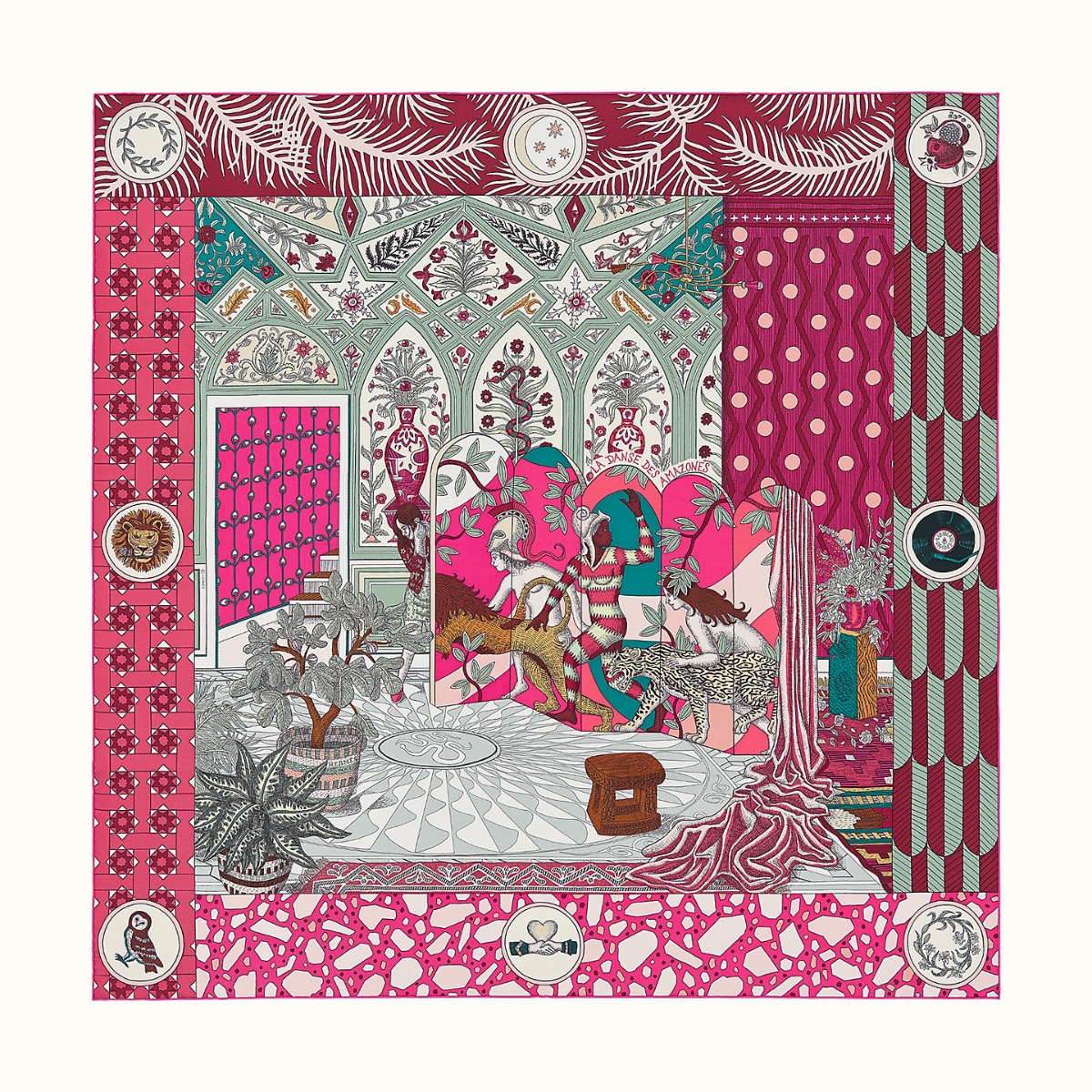 Hermes Scarf La Danse des Amazones Edouard Baribeaud