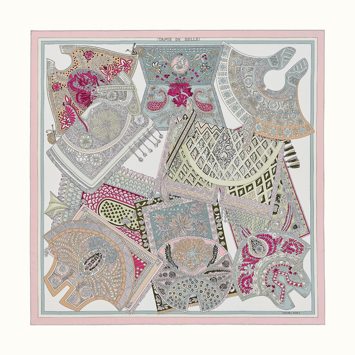 Hermes Scarf Tapis de Selle Annie Faivre