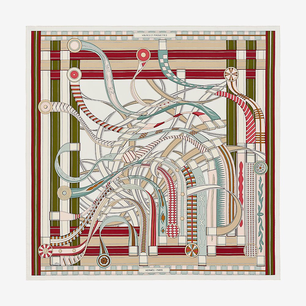 Hermes Scarf Voltes et Pirouettes Virginie Jamin