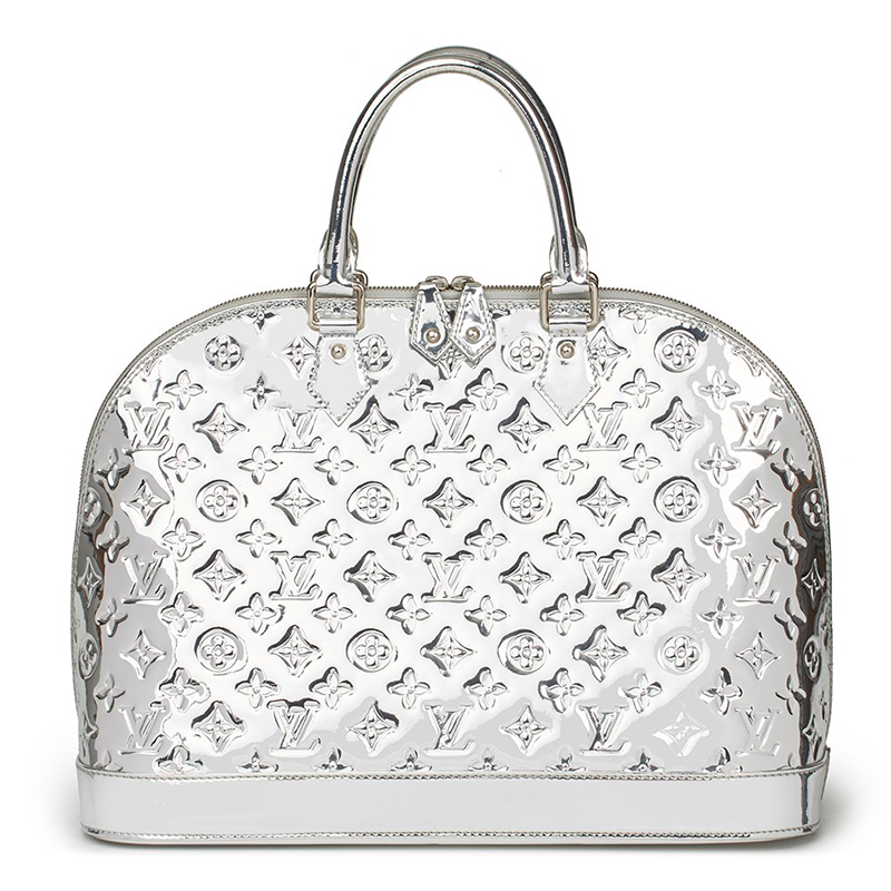 Louis Vuitton Monogram Miroir Alma Silver