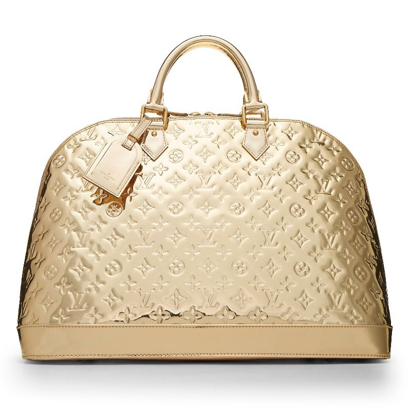 Louis Vuitton Monogram Miroir Alma Gold